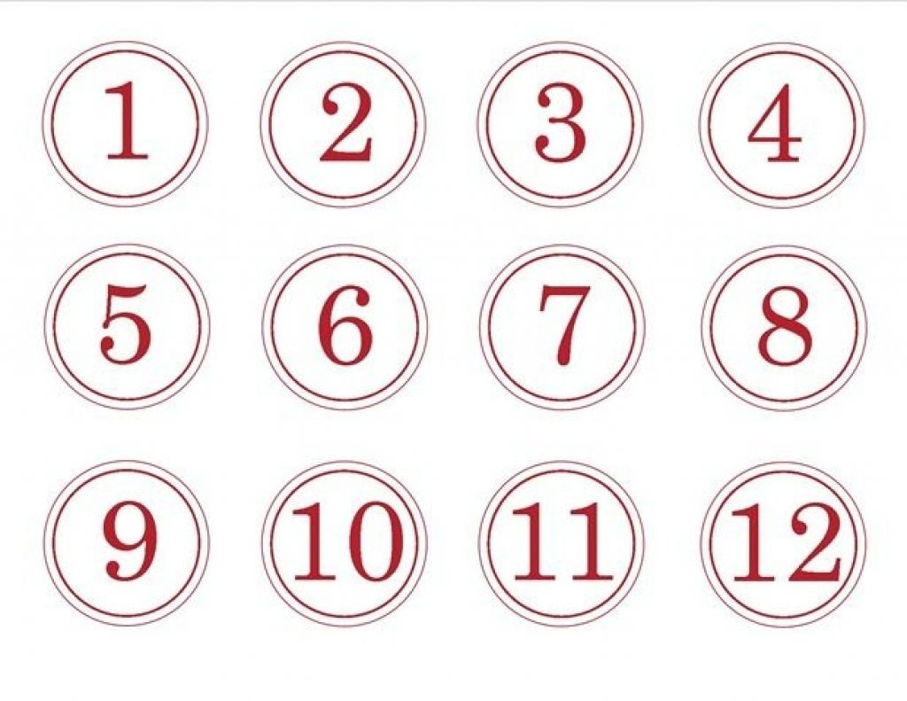 Numbers 1-31 For Calendar | Calendar Printables Free Templates