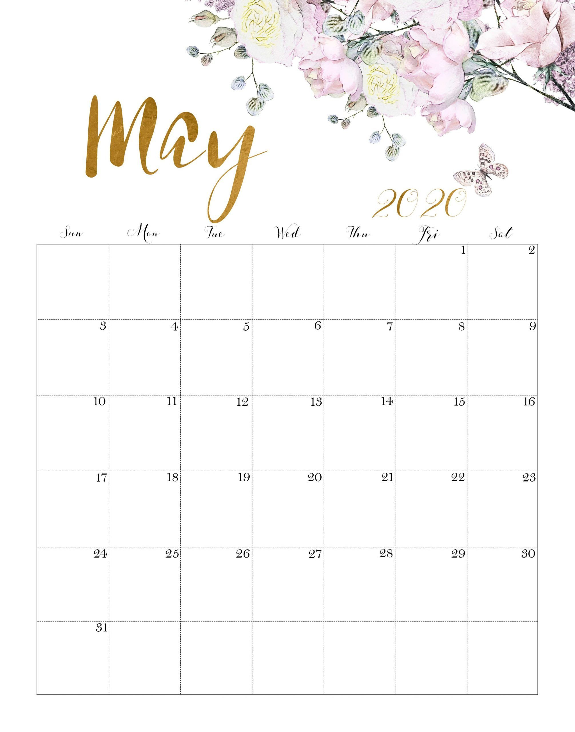 Here Are Some Examples Of May 2020 Calendar That You Can