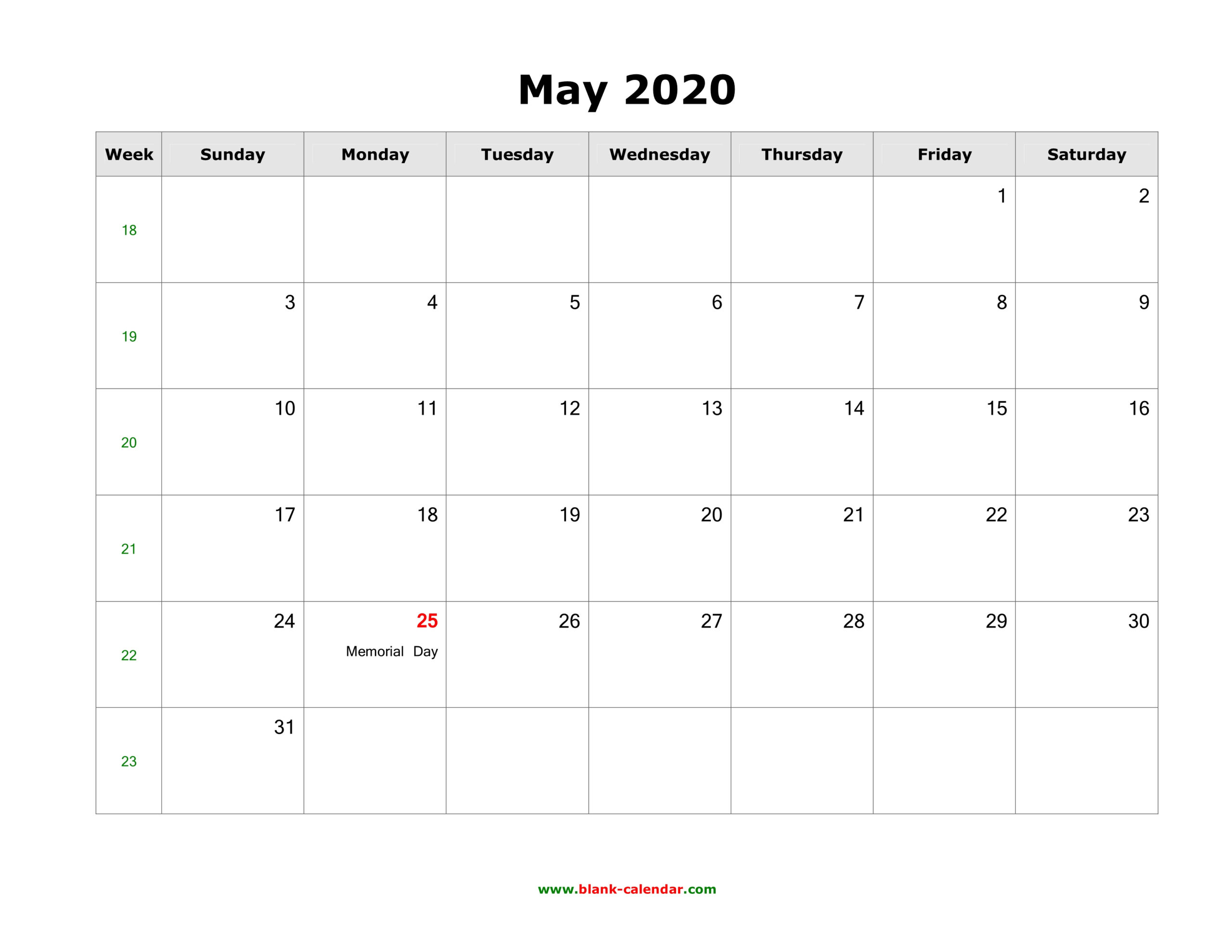 downloadable 2020 calendar template word