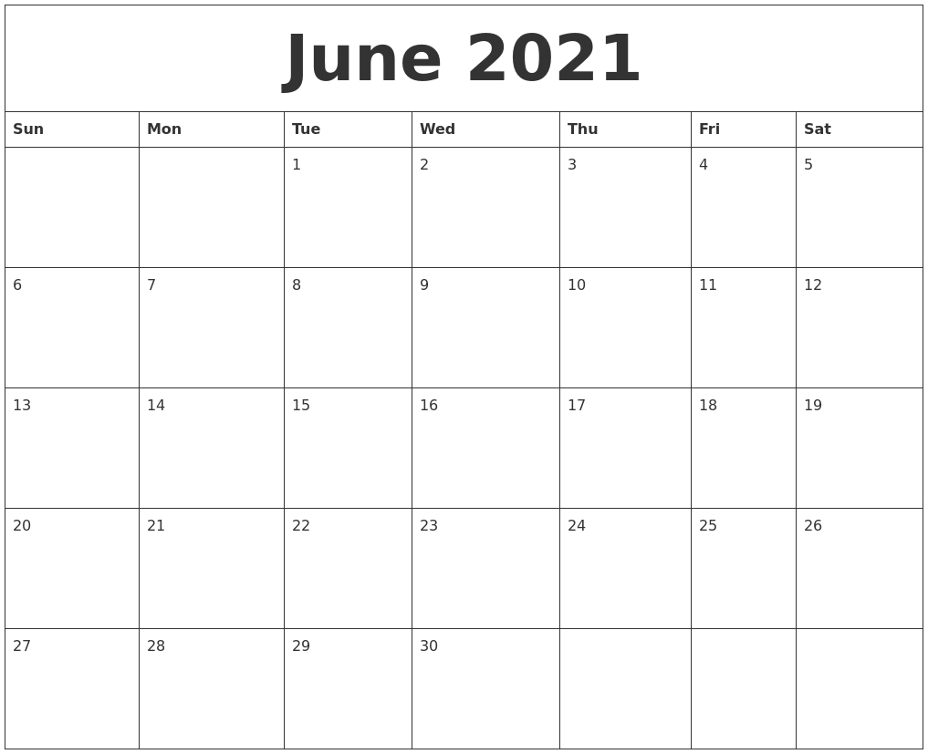 May 2021 Editable Calendar Template