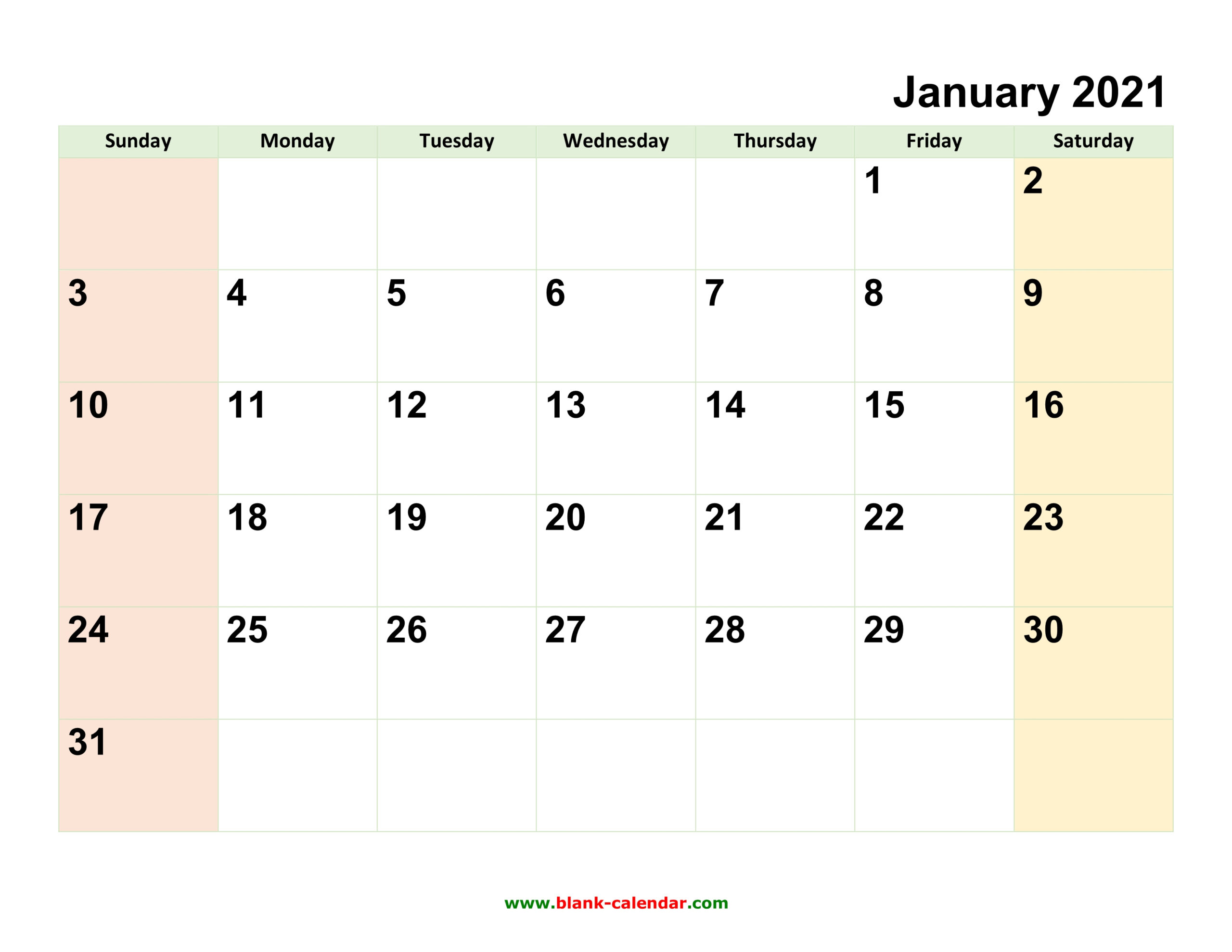 Monthly Calendar 2021 | Free Download Editable And Printable