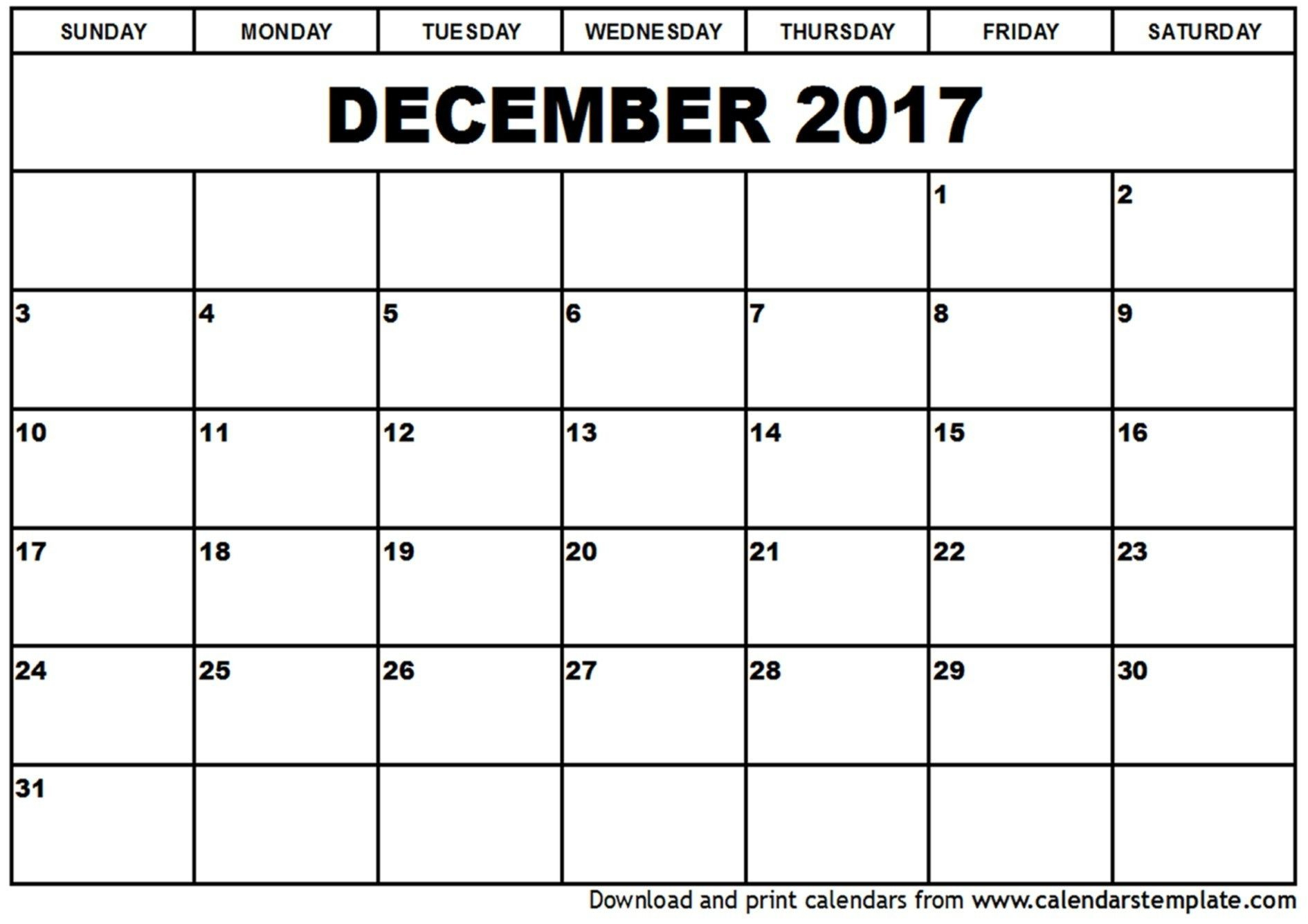 Monthly Calender Template To Type In