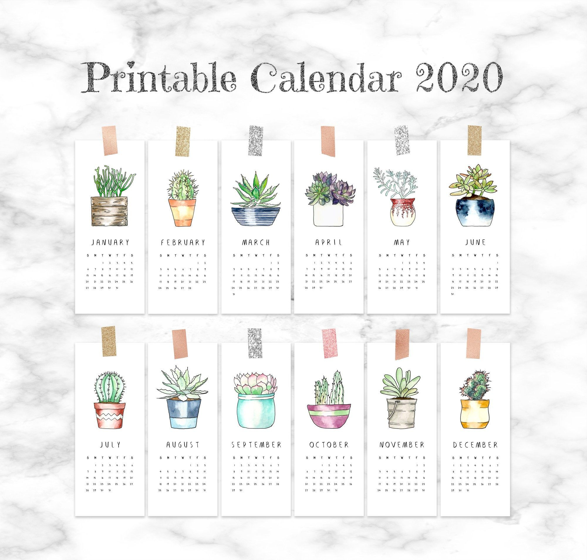 Pin On 2020 Calendar Printables