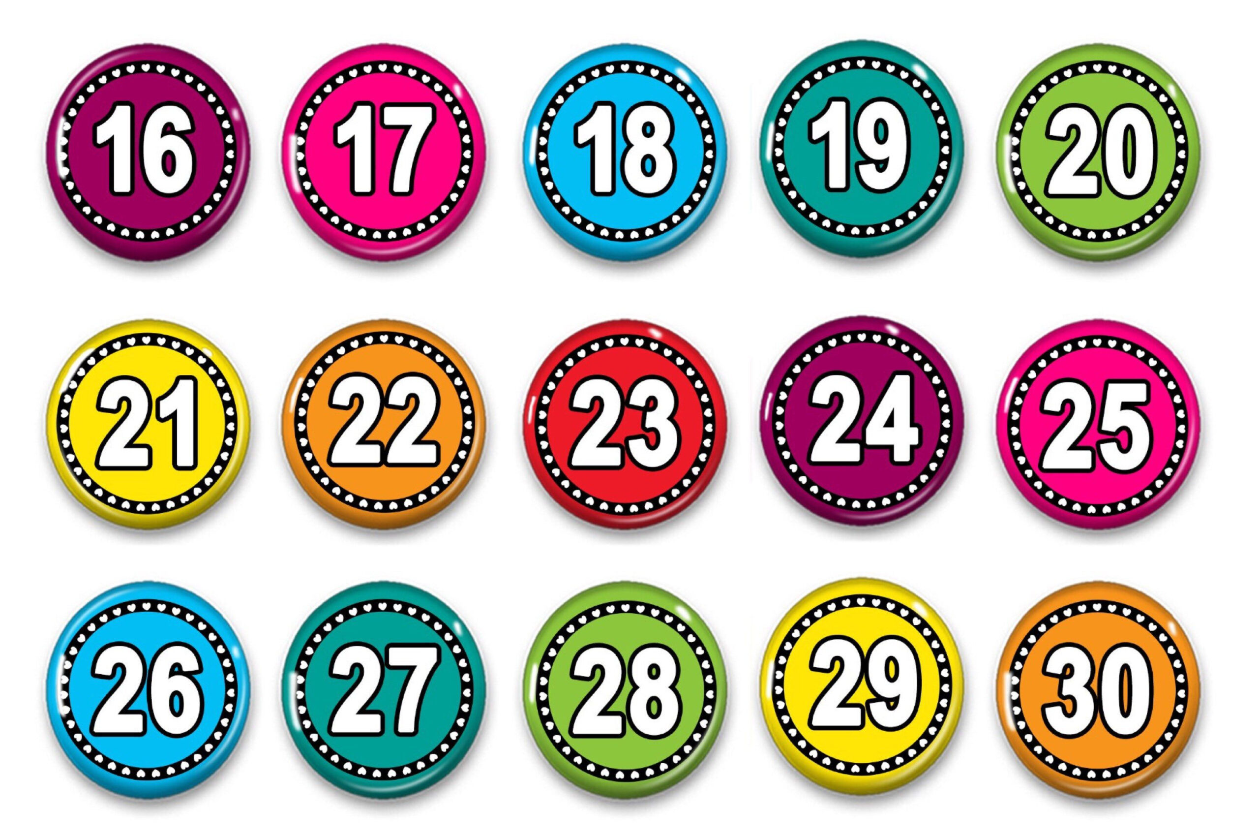 Numbers 131 For Calendar Calendar Printables Free Templates