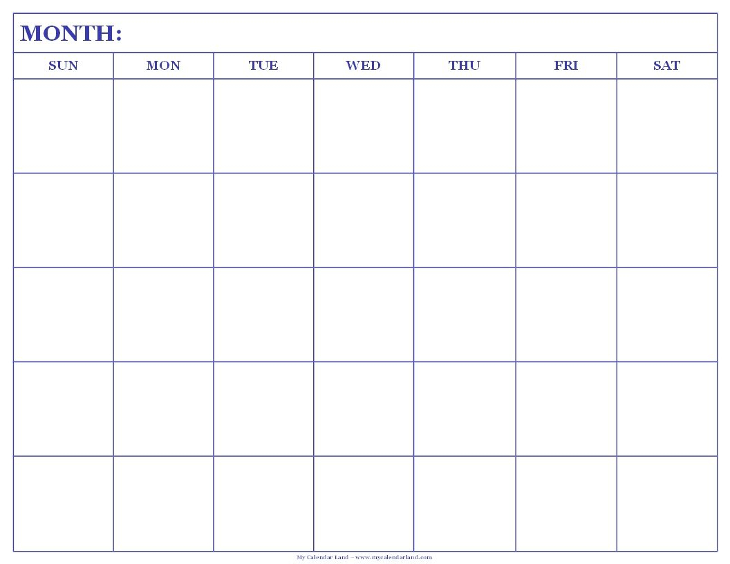 Free Monthly 11X17 Calendar Template Google Docs Calendar Printables