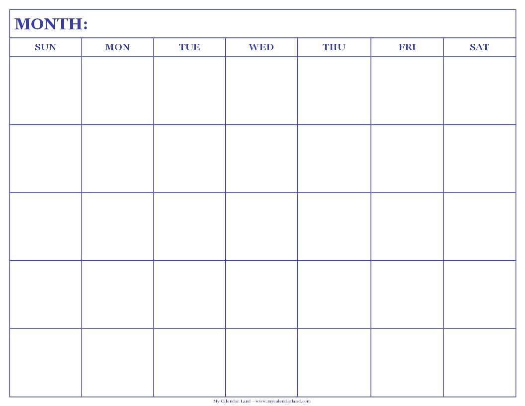 Blank Calendar Template Google Docs Customize and Print