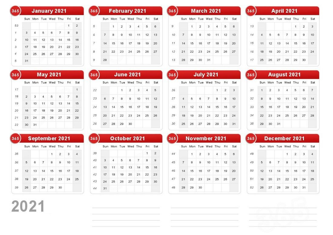 Printable A4 Calendar 2021 Full For Scheduling The Work 2020