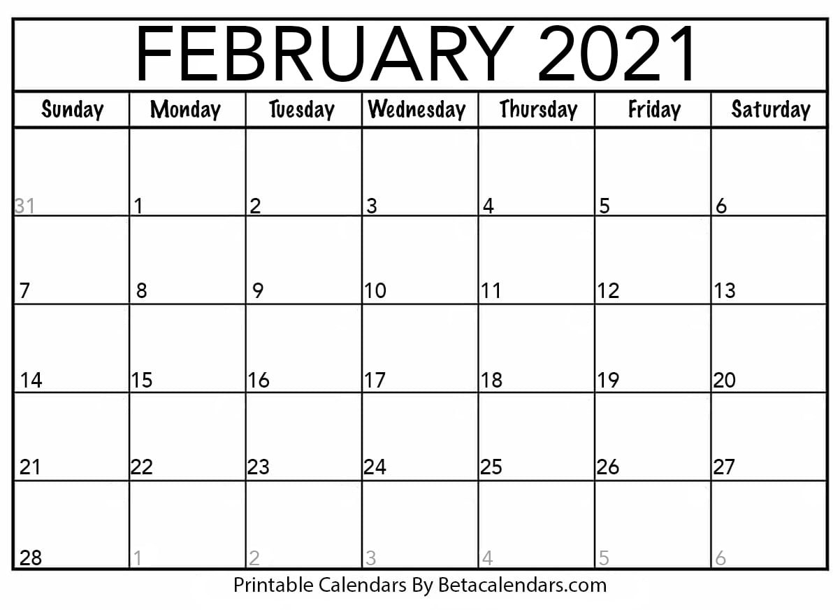 Printable Calendar 2021 | Download &amp; Print Free Blank Calendars
