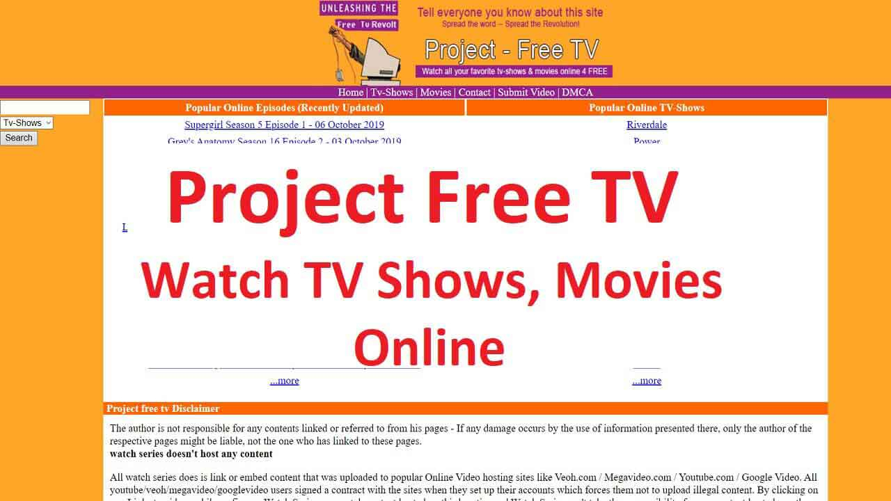 Project Free Tv 2020 : Watch Tv Shows Online For Free On