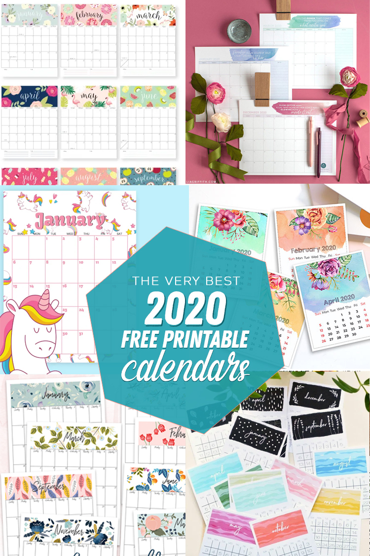 The Best Free Printable Calendars Of 2020 - The Craft Patch