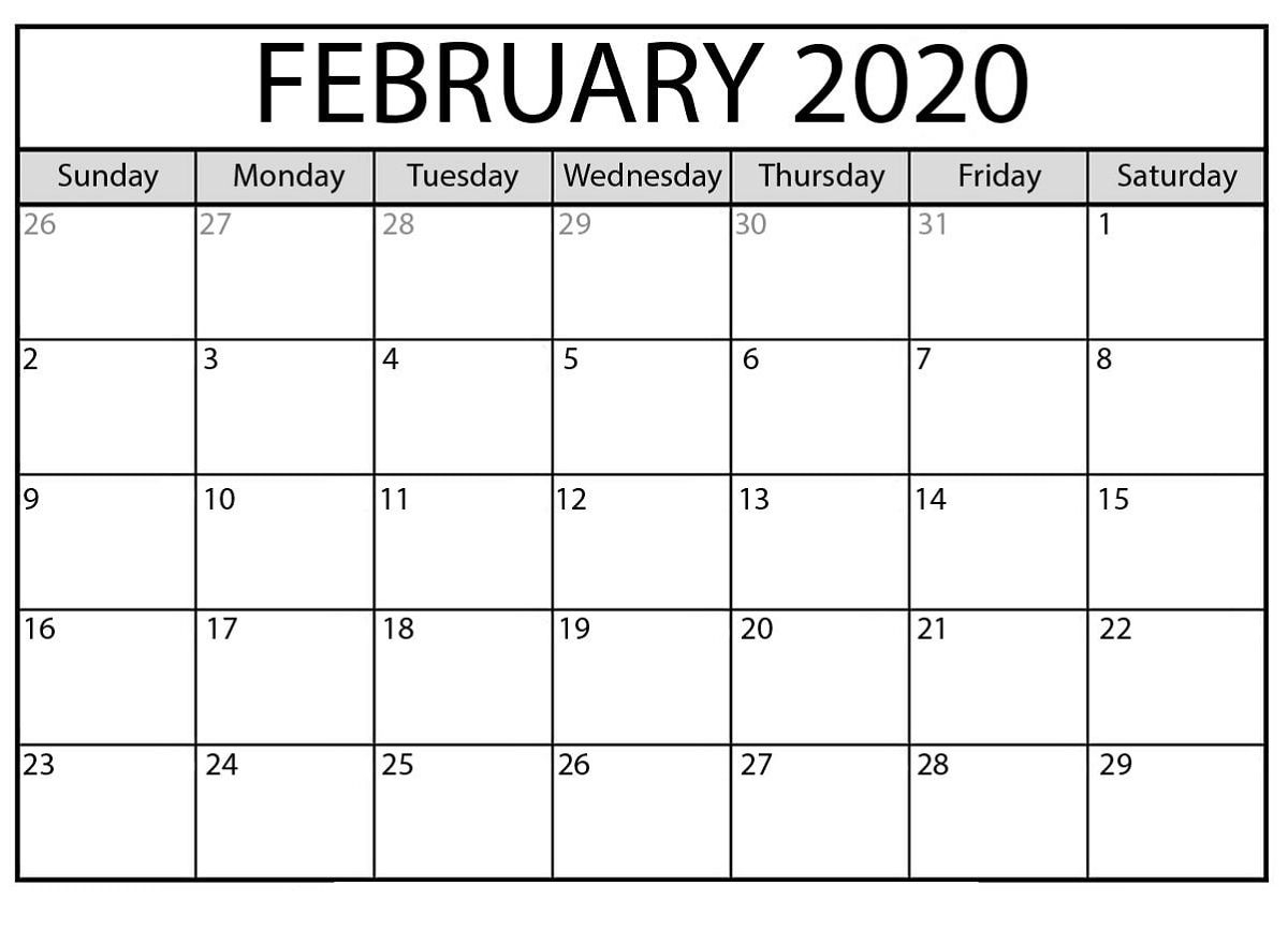 The Fascinating Free Printable Calendar Templates 2020 For