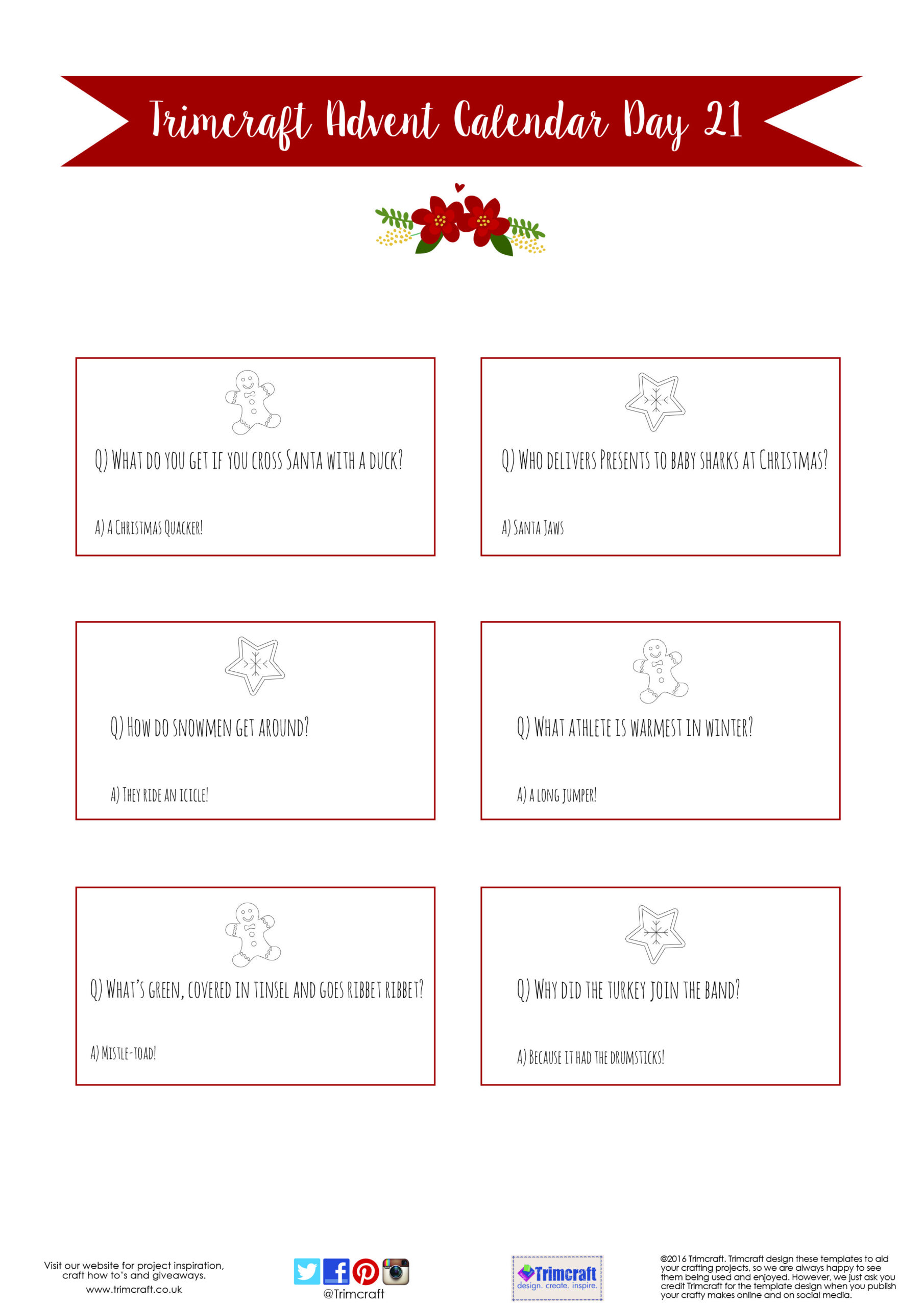 Advent Calendar Template Word