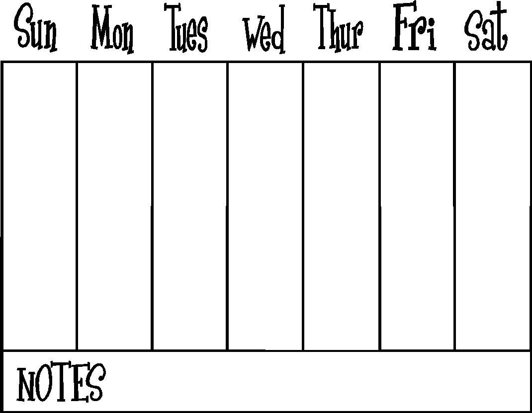 Weekly Calendar | Weekly Calendar Template Calendar