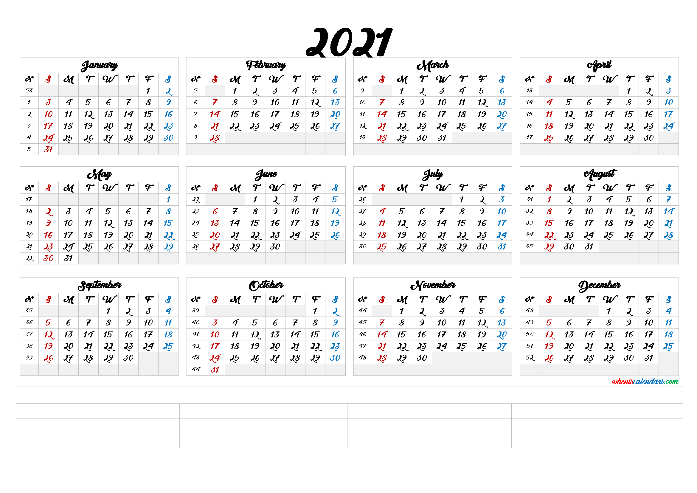 2021-calendar-by-week-number-printable