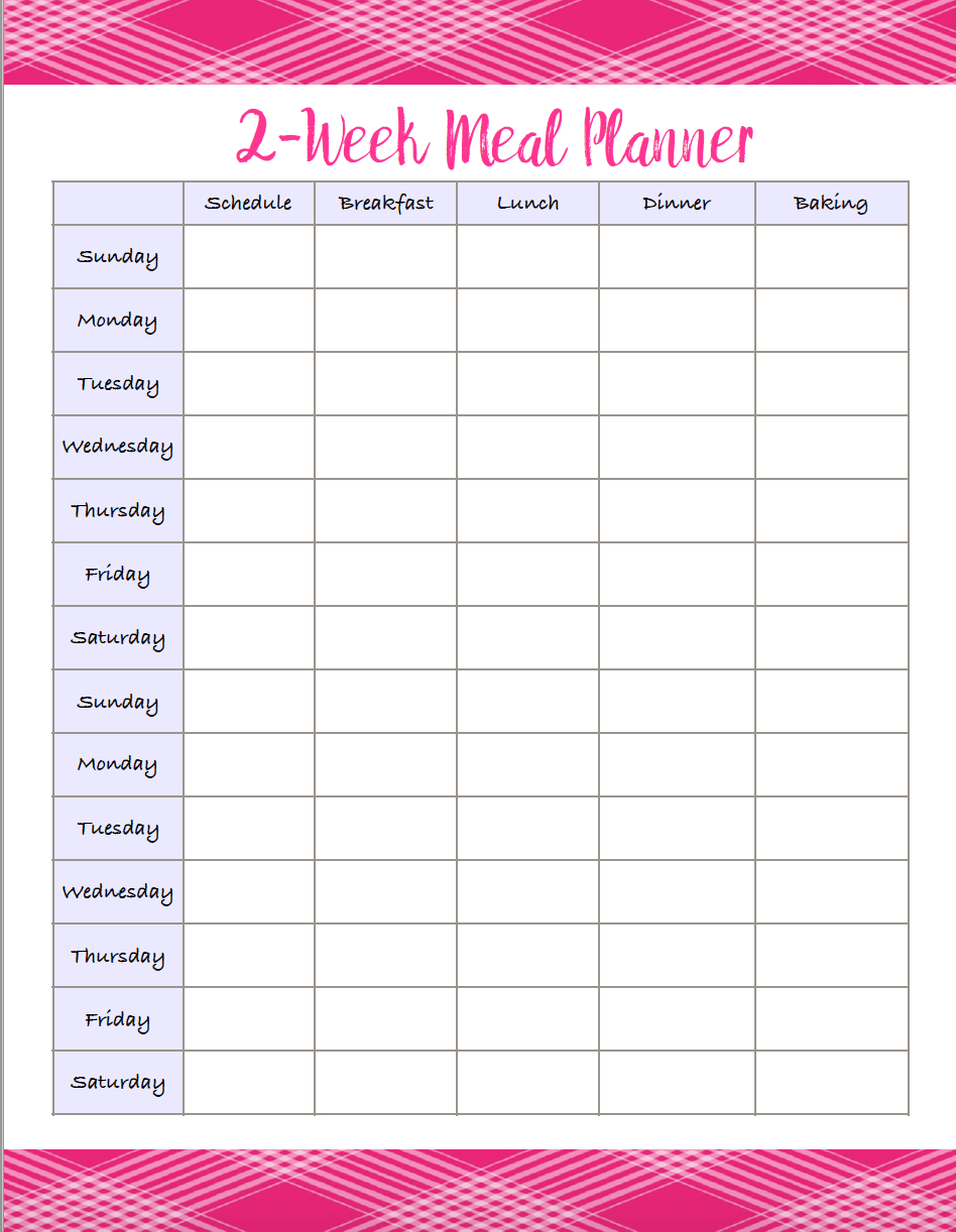 4 Free Printable Meal Planners &amp; Grocery Lists: Save Time