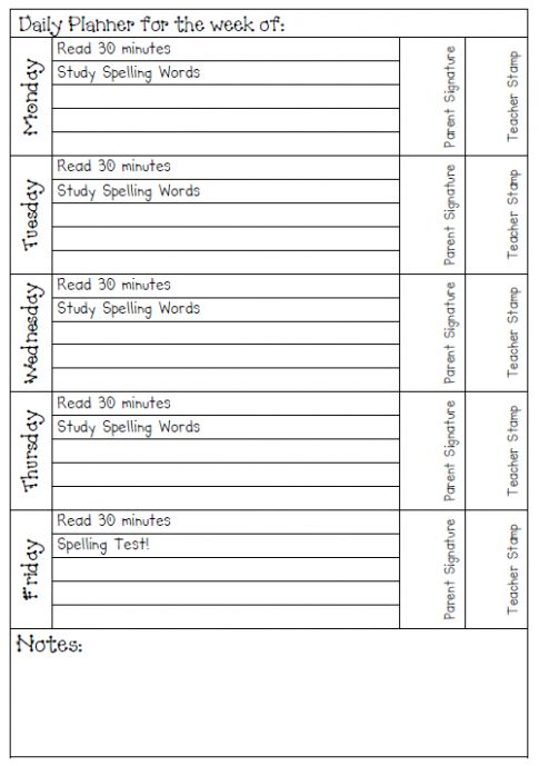 5 Day Weekly Calendar Template Five Simple (But Important