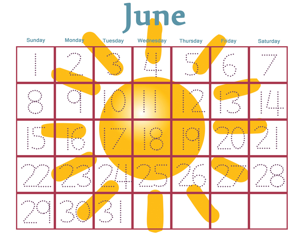 8 Best Free Printable Preschool Calendars - Printablee