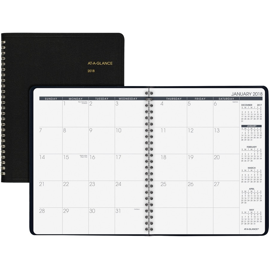 at a glance quick notes monthly planner