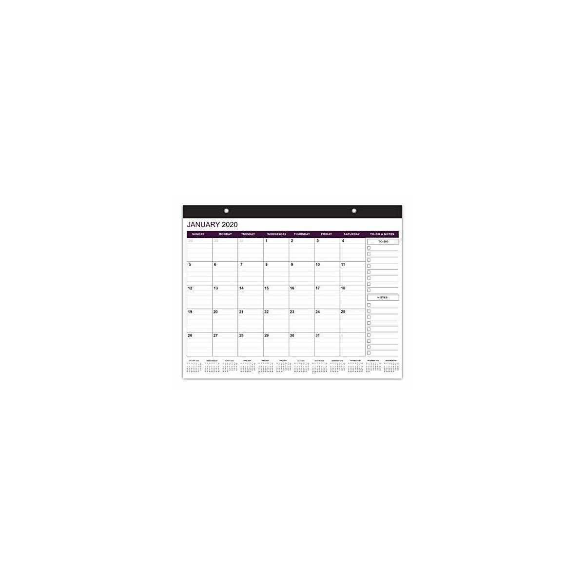 Calendar 2020 2021 Wall Desk Large Calendars 2020 Monthly 17 75 X 13 75 Rebate - Rebatekey