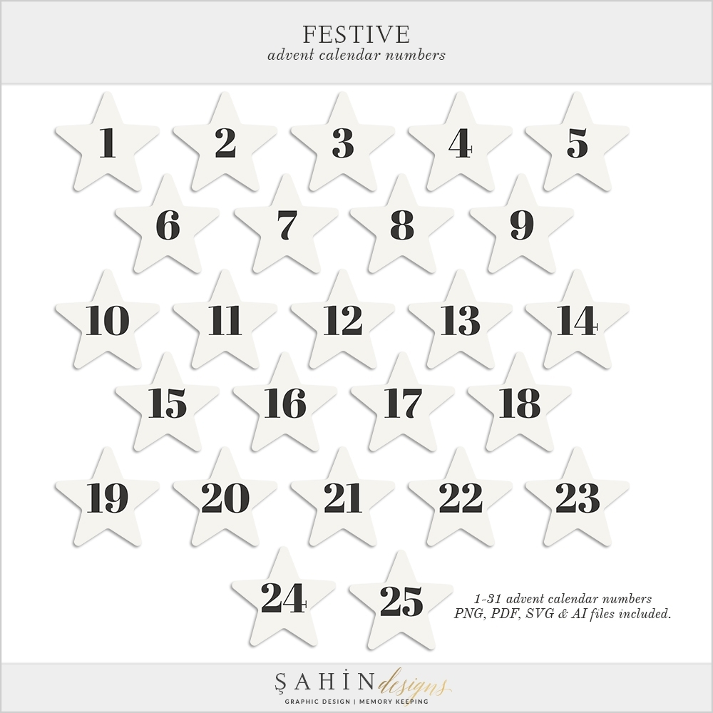 Calendar Numbers 1-31 To Print - Calendar Inspiration Design