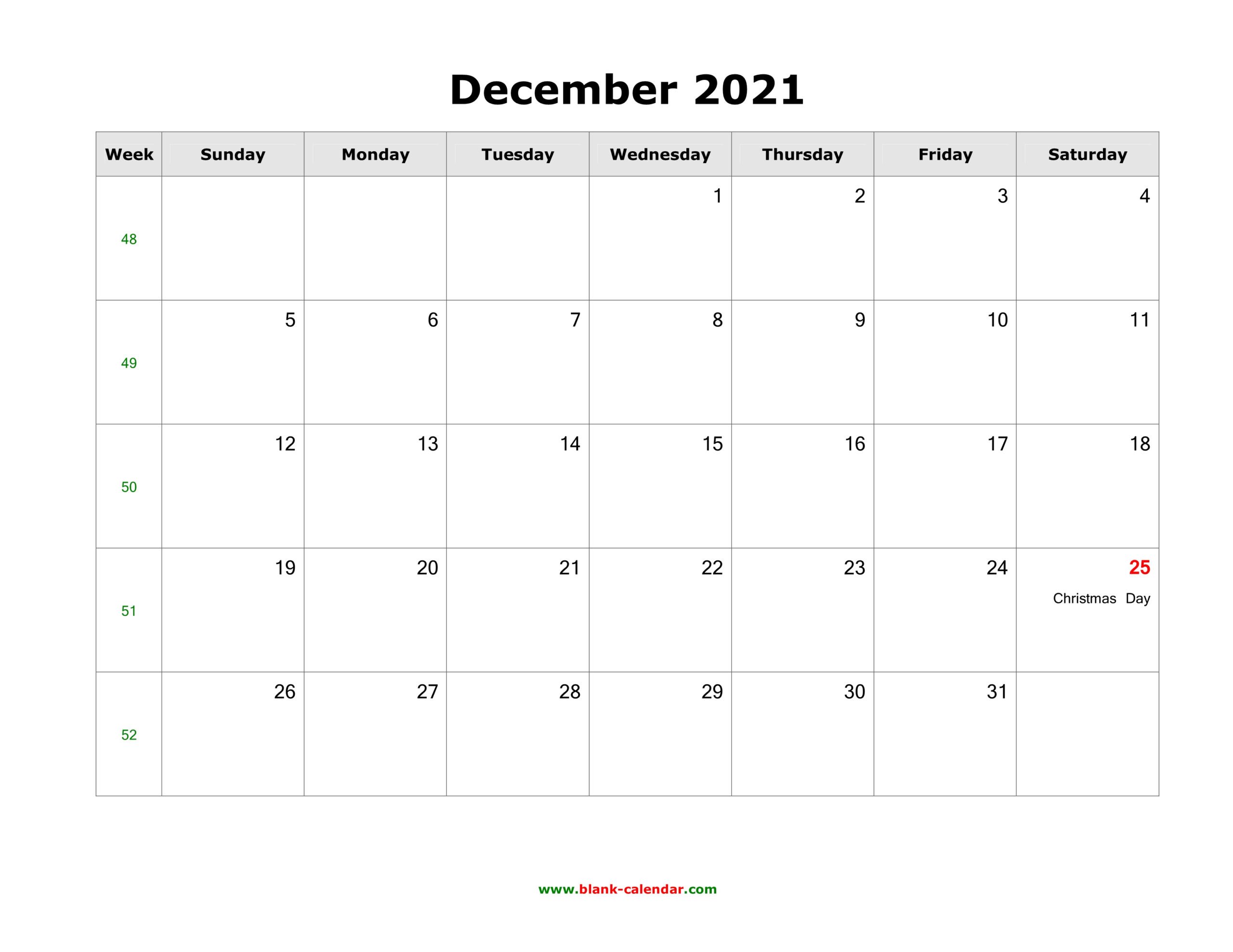 December 2021 Calendar With Holidays Usa | Printable March