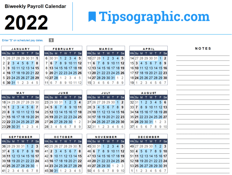 Download The 2021 Yearly Calendar | Tipsographic