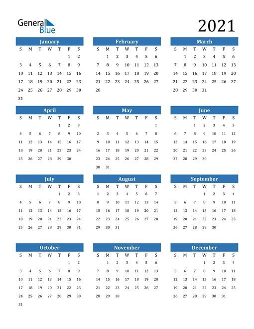 Editable Free Printable 2021 Calendar With Holidays