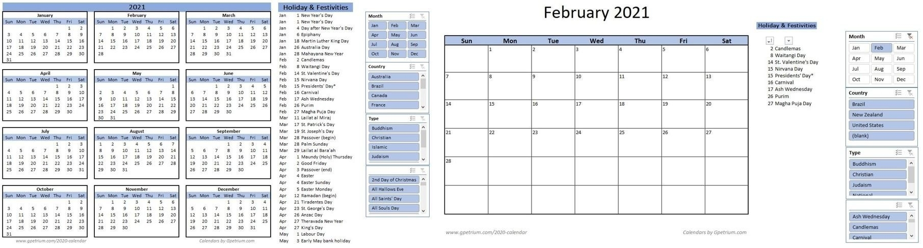 Editable Jewish Calendar 2021 | Calendar Template Printable