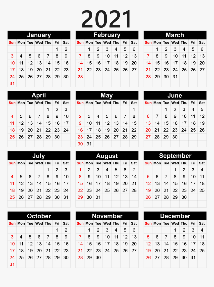 Free Printable Pocket Size Calendar 2021 | Free 2021