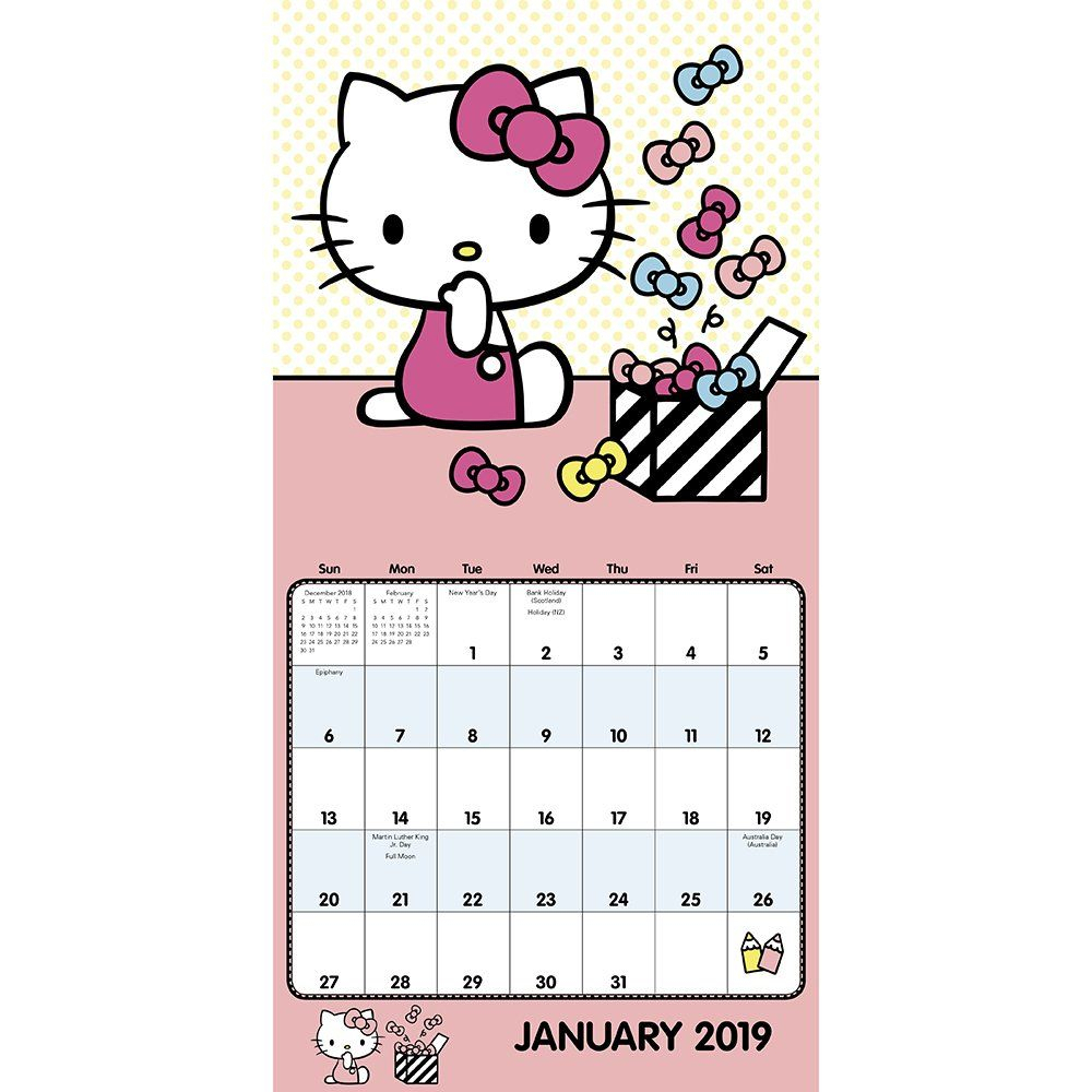 Hello Kitty Printable Calendar 2020 | Free Printable Calendar