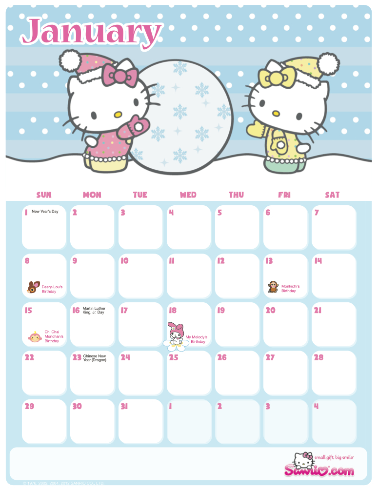 Hello Kitty Printable Calendar 2024 New Top Most Popular List Of Calendar May 2024 June 2025
