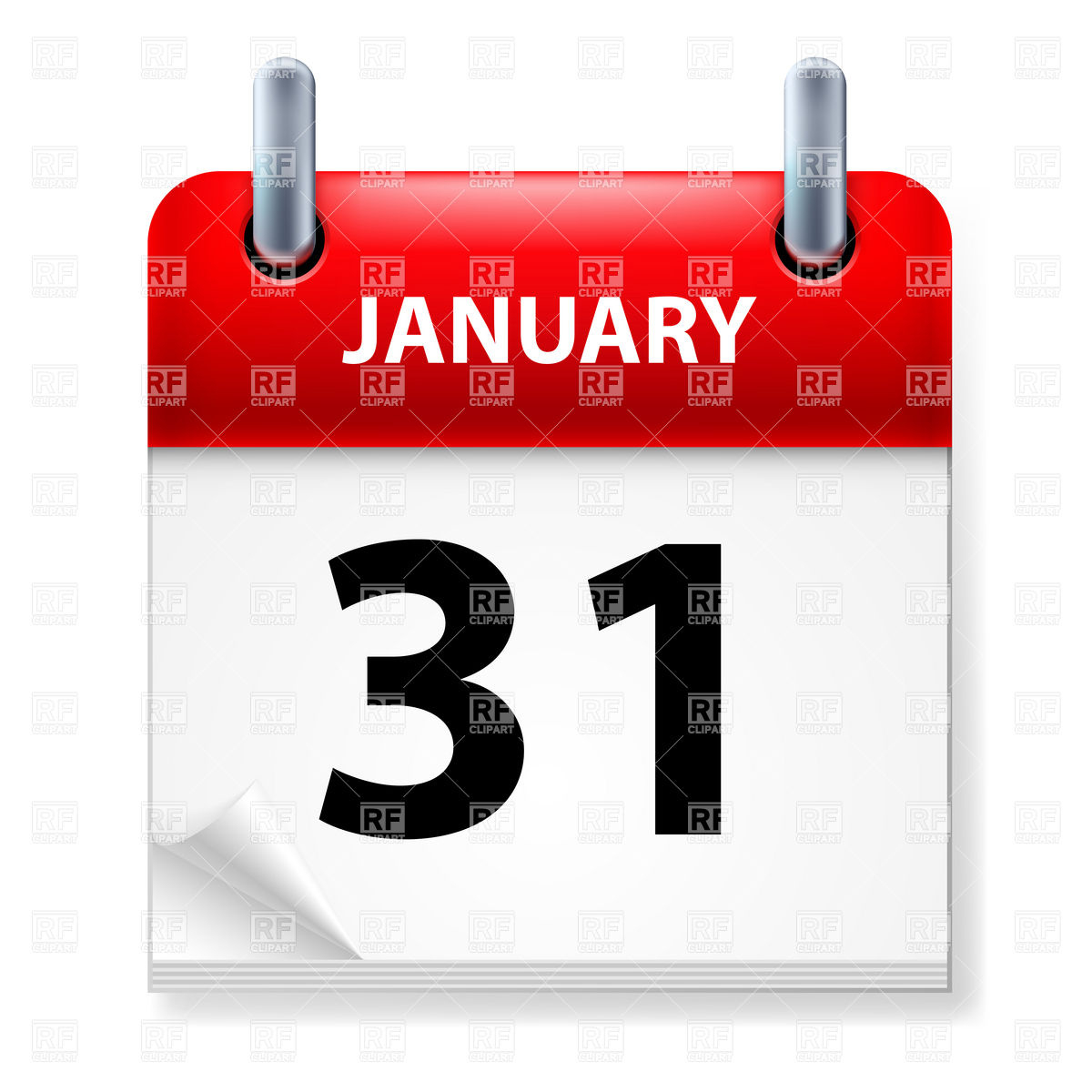 Library Of January 31 Calendar Svg Png Files Clipart Art 2019