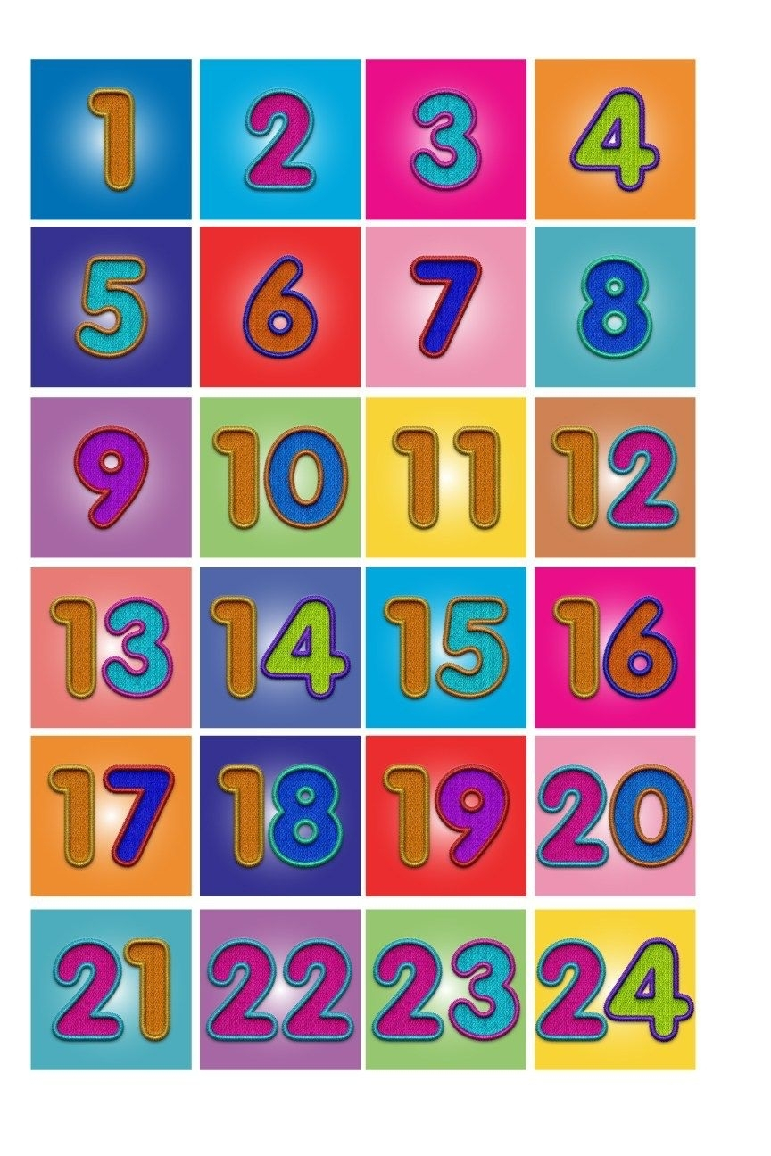 Numbers 1-31 For Calendar - Calendar Inspiration Design
