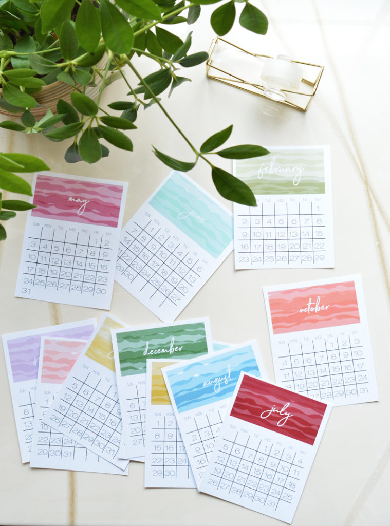 Printable 2020 Desk Calendars | Centsational Style