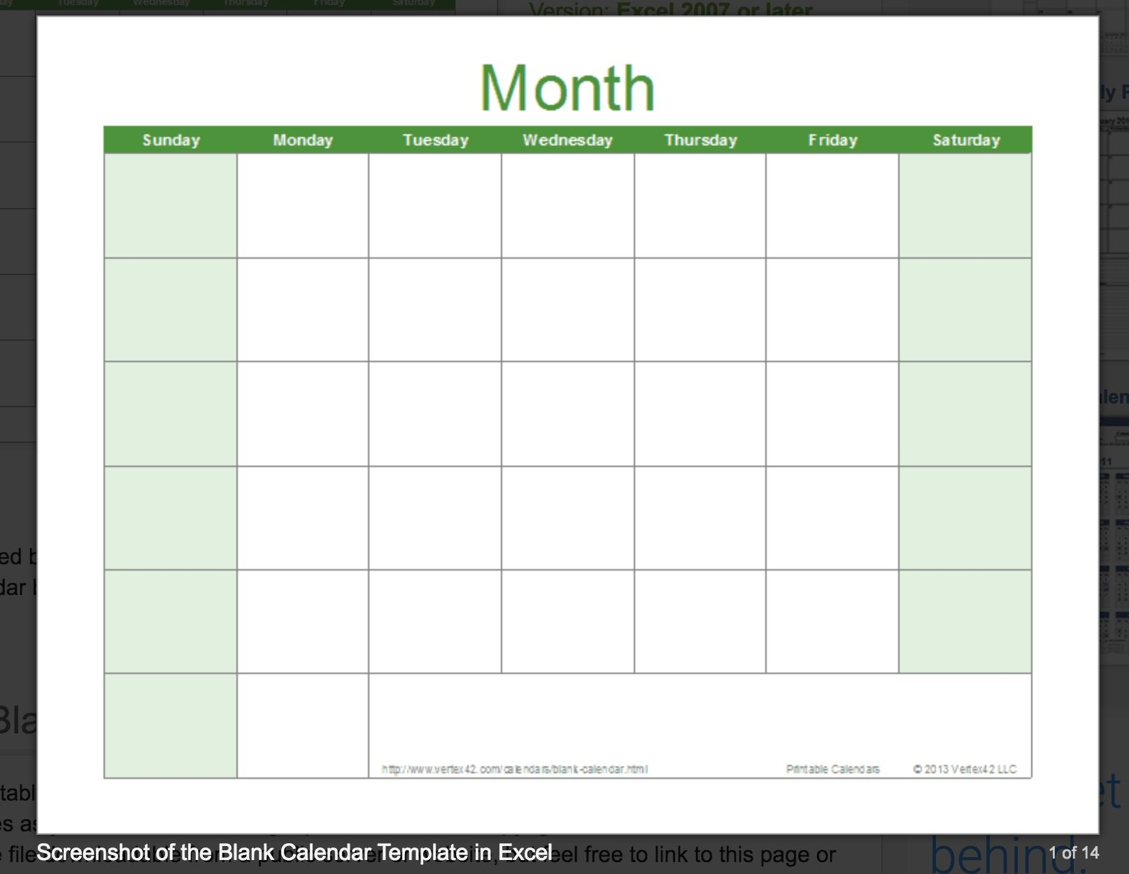 Printable Monthly Calendar You Can Type In | Example