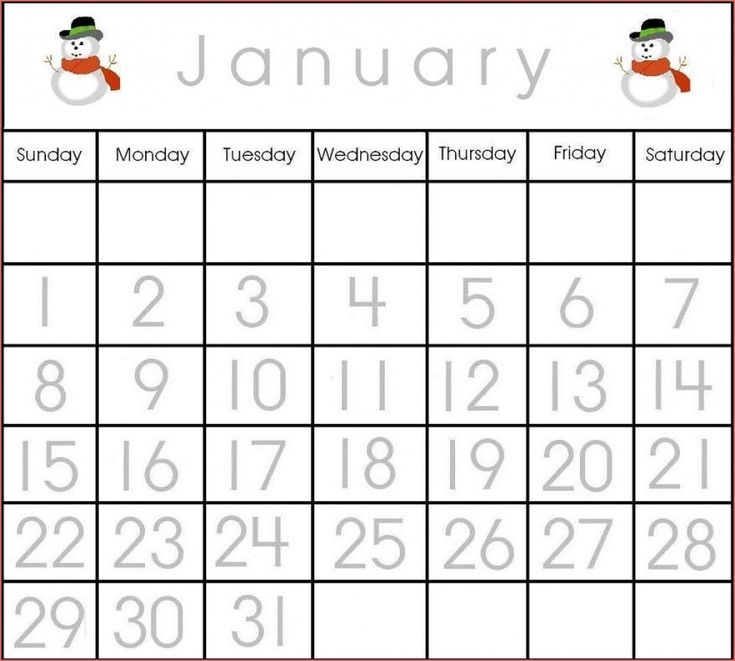 numbers for calendars 1 31 calendar printables free