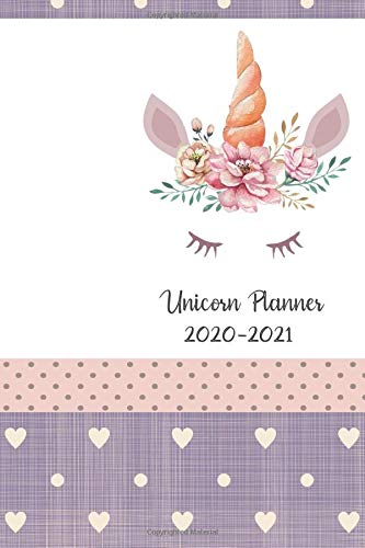 Unicorn Planner 2020-2021: Daily Weekly And Monthly