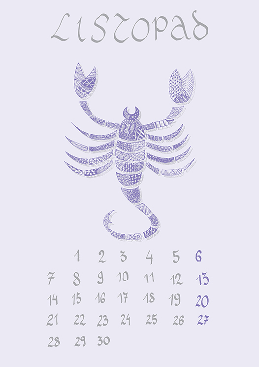 Zodiac Signs Calendar (2016) On Behance