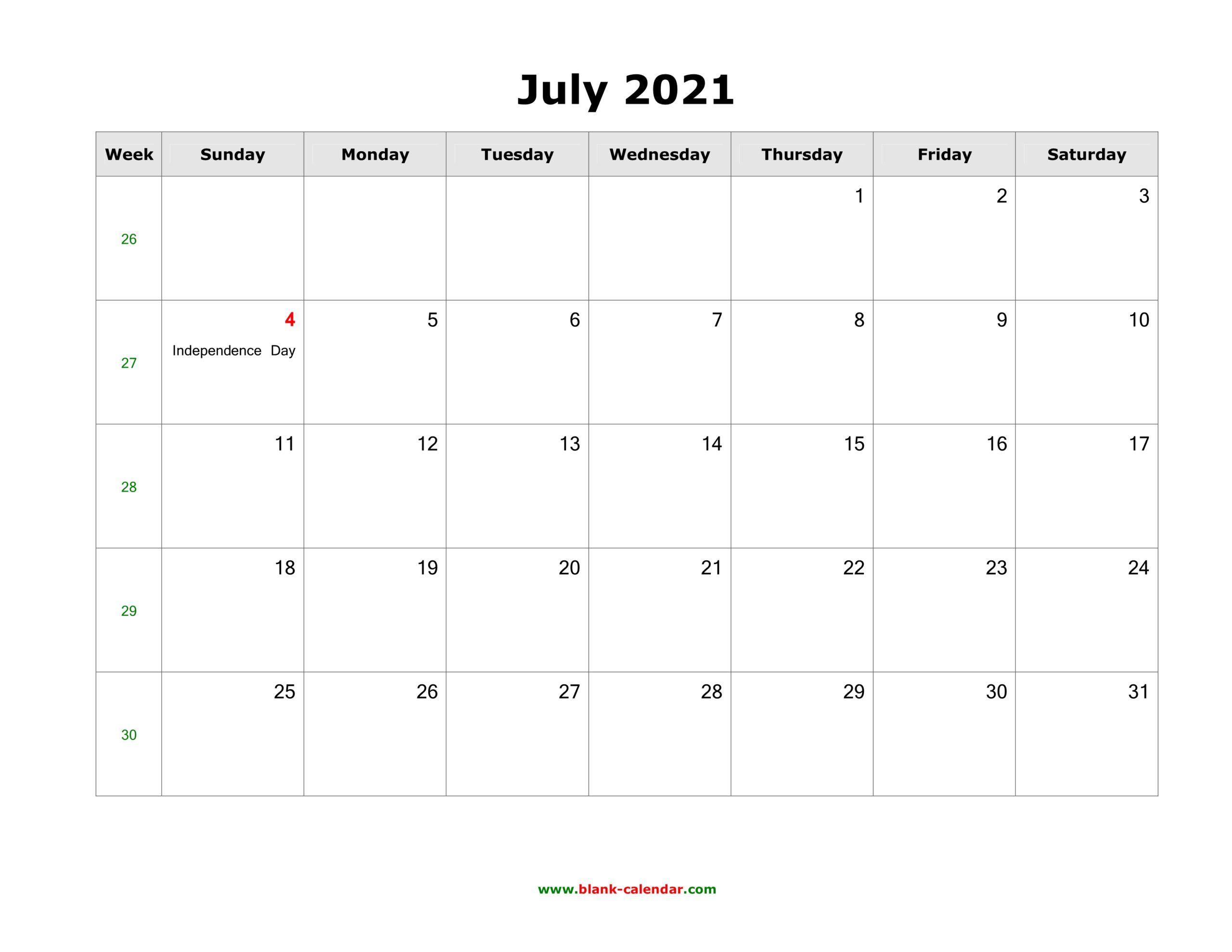 June 2021 Printable Calendar In Pdf Word Excel