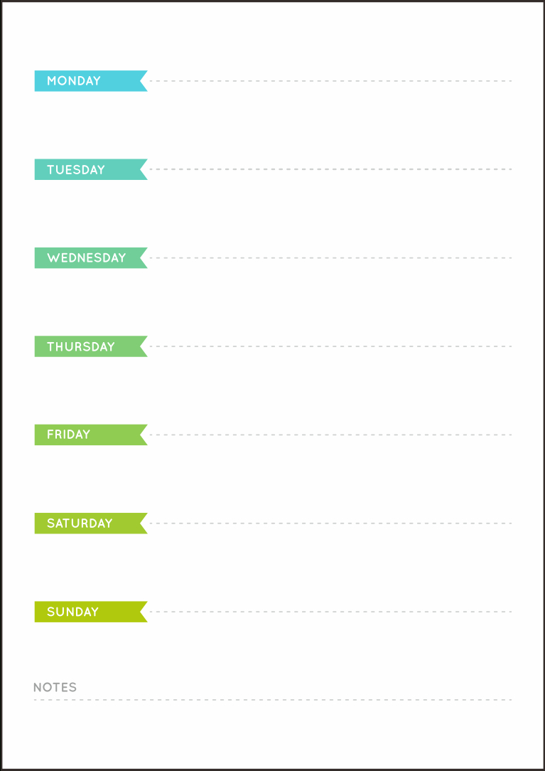 10 Best Monday Through Friday Planner Printable