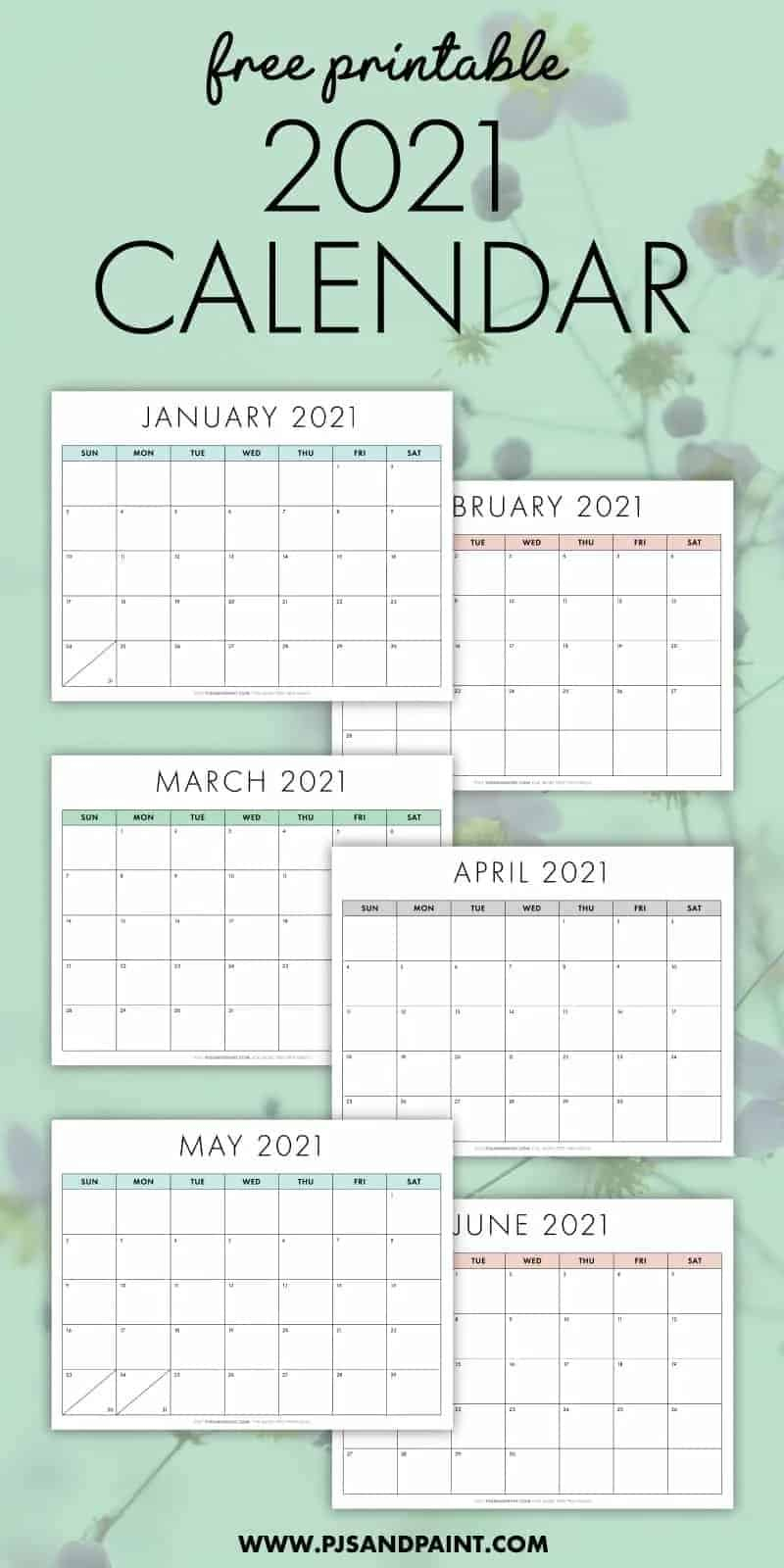 13 Cute Free Printable Calendars For 2021 You&#039;Ll Love