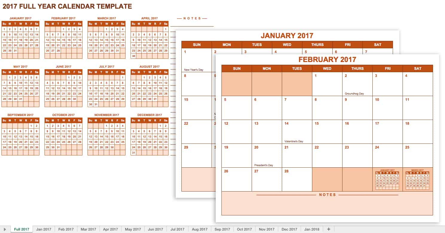 15 Free Monthly Calendar Templates | Smartsheet