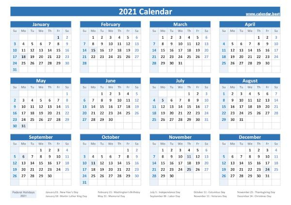 2021 2022 2023 Federal Holidays : List And Calendars