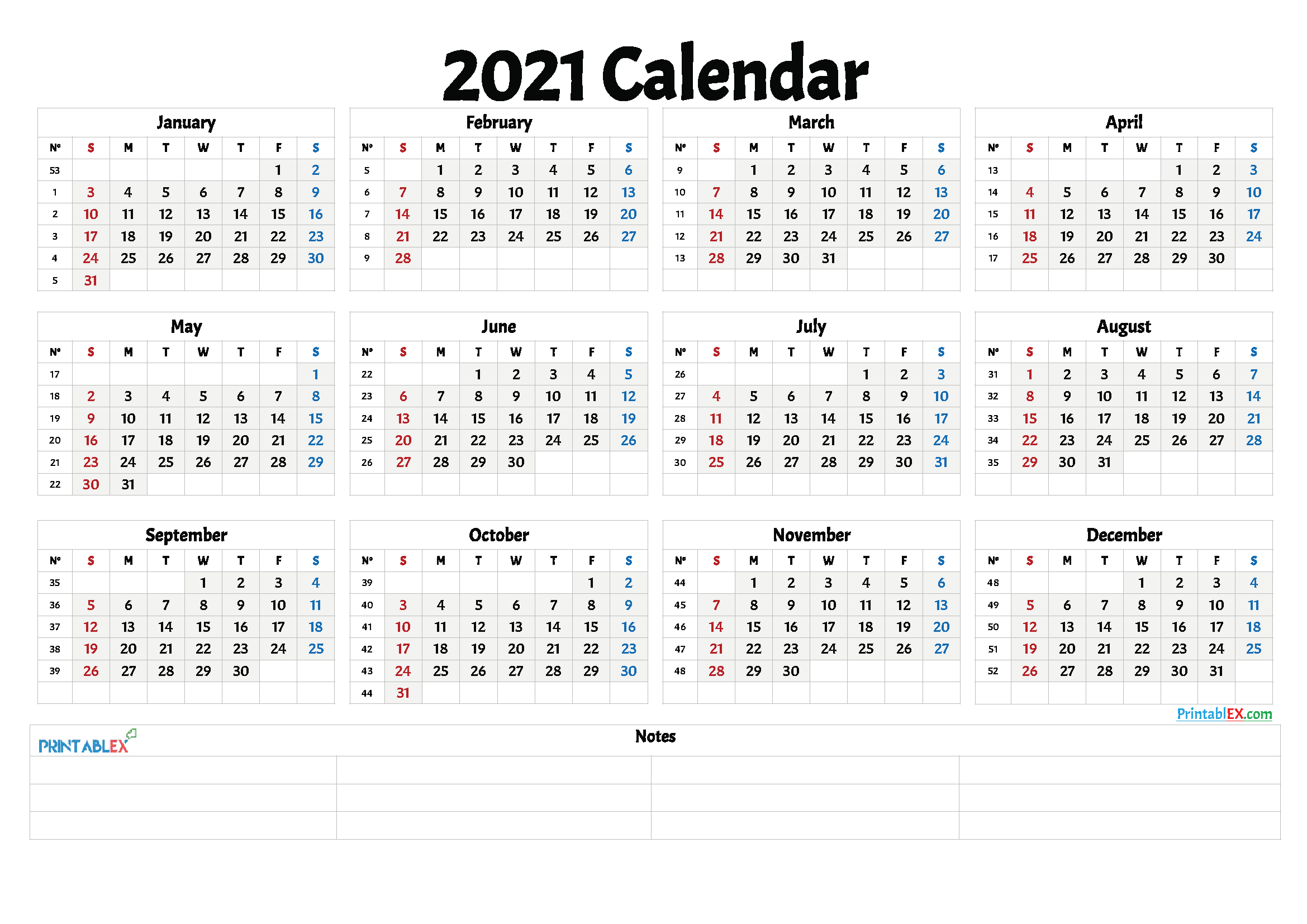 2021 And 2021 Weekly Calendar Printable | Free 2021