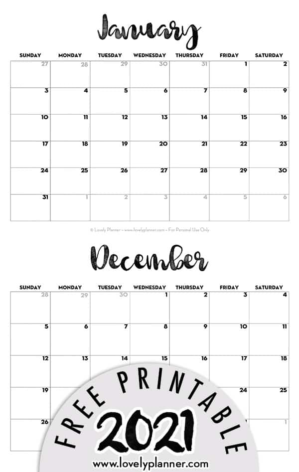 Calendar 2021 Printable Free Calendar Printables Free Templates 1548