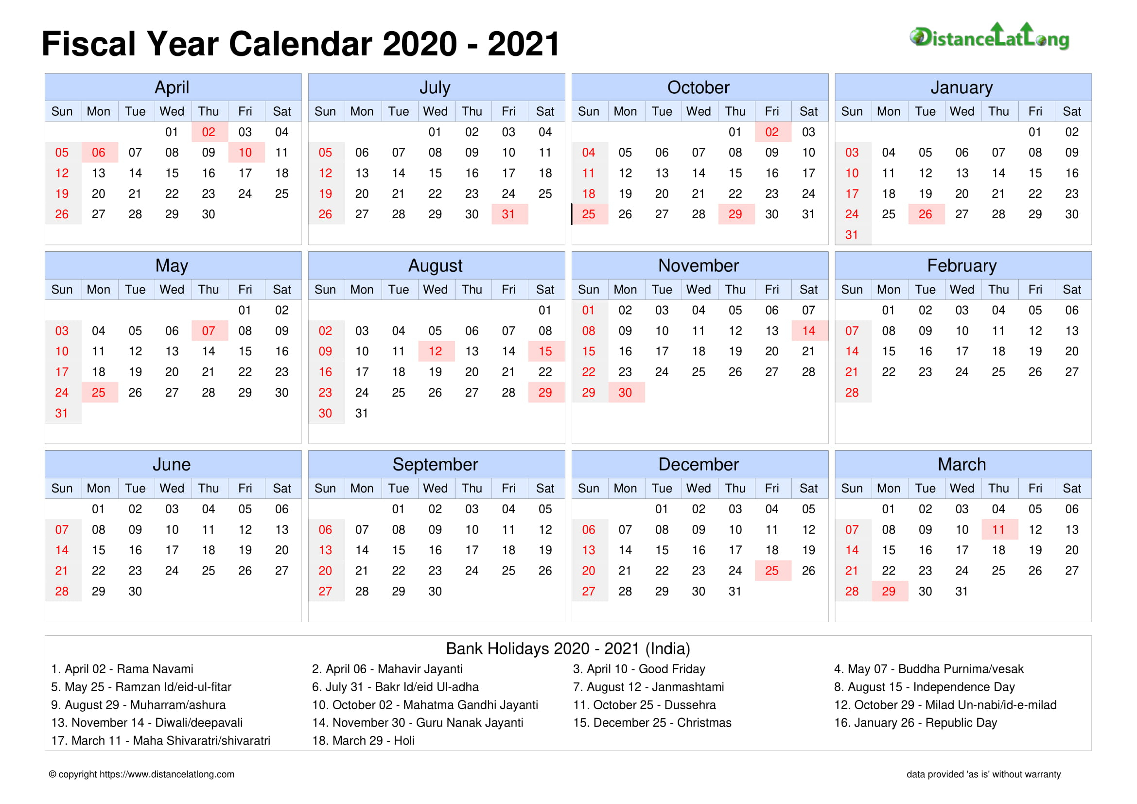 2021 Calendar With Religious Holidays | Printable