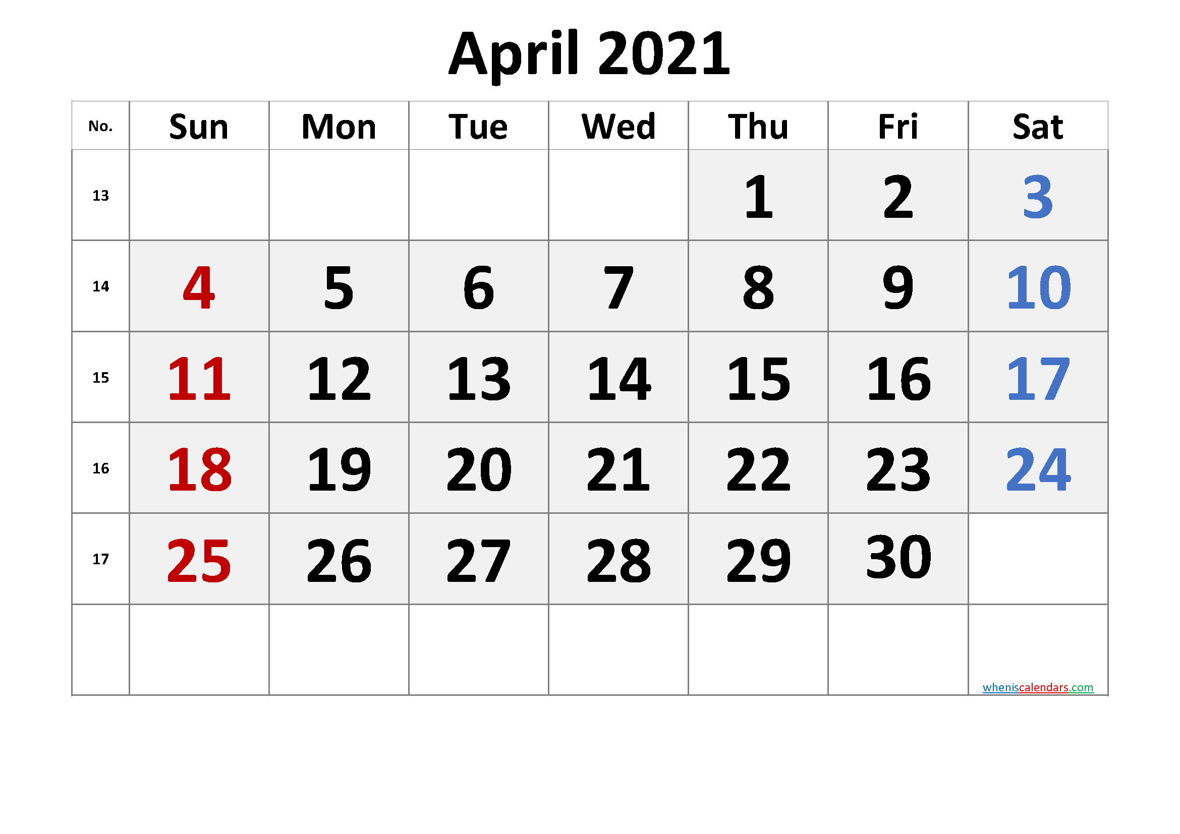 2021 Calendar With Week Number Printable Free : Week