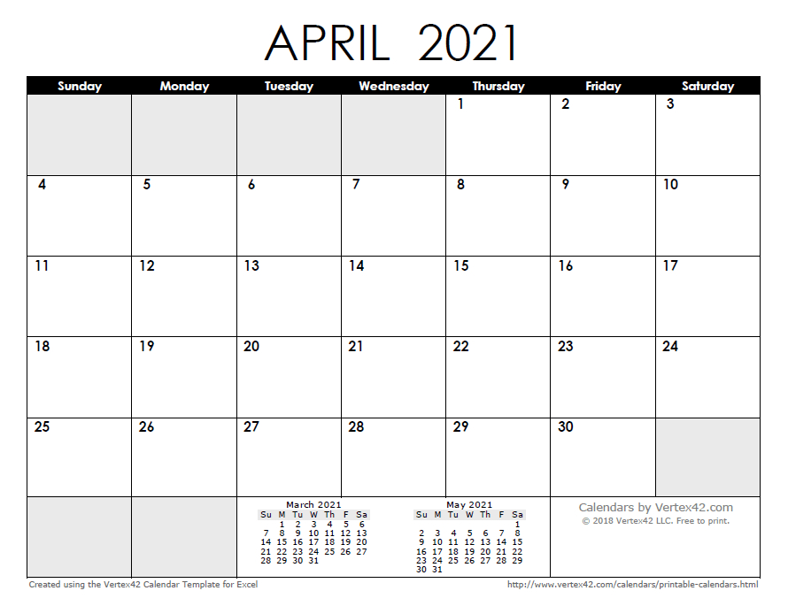 2021 Google Sheets Calendar