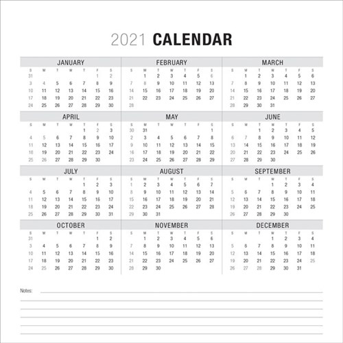 2021 Keyboard Calendar Strips  Printable Yearly Calendars