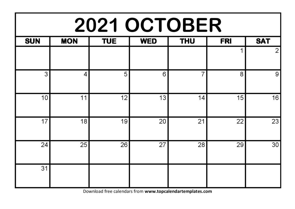2021 Monthly Calendar Printable Word : Print Calendar